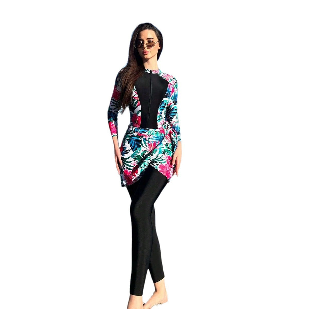 Women Long Sleeve Swimsuit Mune Fashion