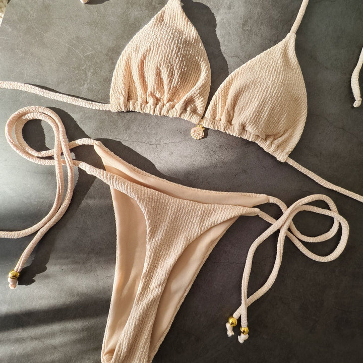 Women Triangle Bikini with refined details Mune Fashion