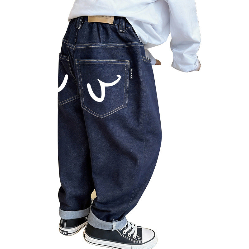 Unisex casual baggy jeans with unique pockets Mune Fashion