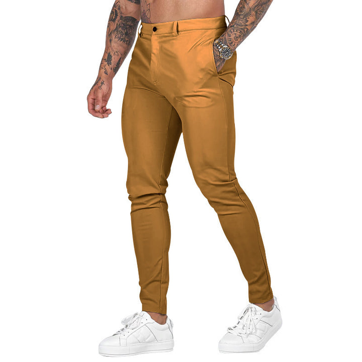 Men's Slim-Fit Stretch Chino with tapered leg and discreet side pockets Mune Fashion