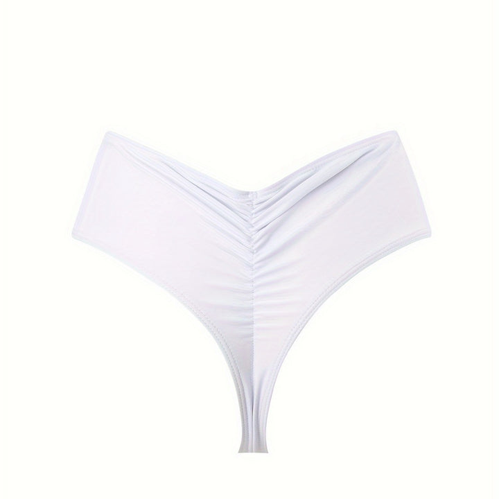 Ladies High-Waisted Bikini Bottoms with Elegant Cut Mune Fashion