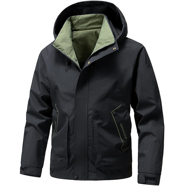 Men's technical hooded softshell jacket with adjustable hood and utility pockets Mune Fashion