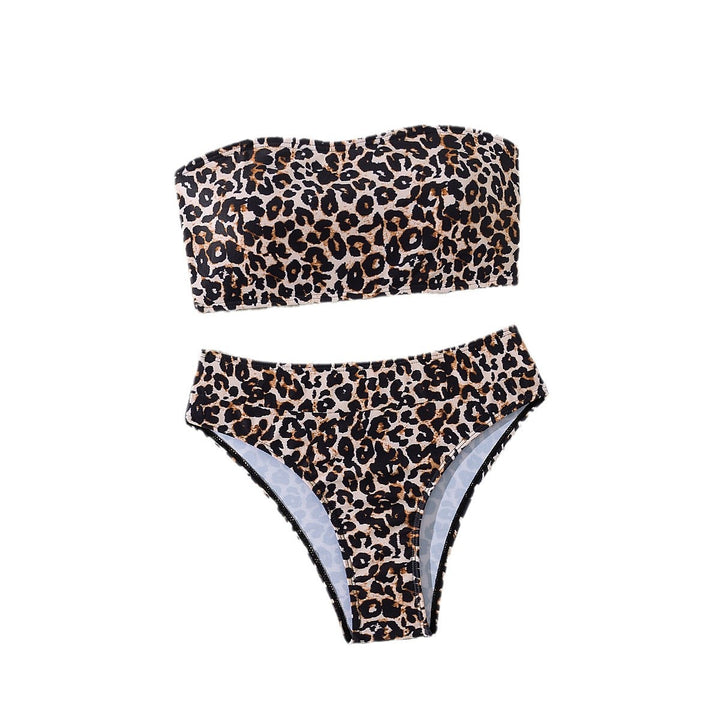 Ladies Bandeau Bikini with exciting leopard pattern Mune Fashion