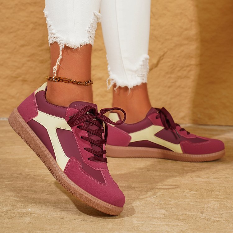 Damen Mary-Jane-Sneaker mit Klettverschluss und gepolstertem Komfortfußbett Mune Fashion