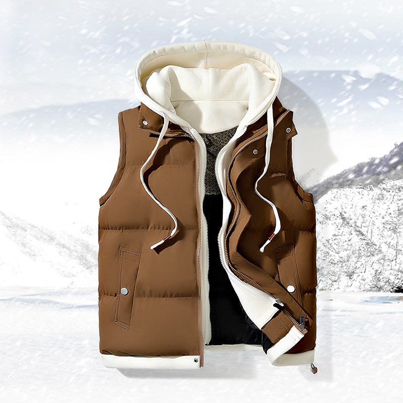 Men's Fashion Quilted Vest with Hood Mune Fashion