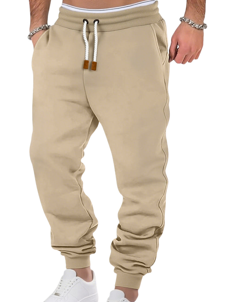 Men's comfortable jogging pants made of high-quality cotton blend with elastic waistband, drawstring, and cuffs Mune Fashion