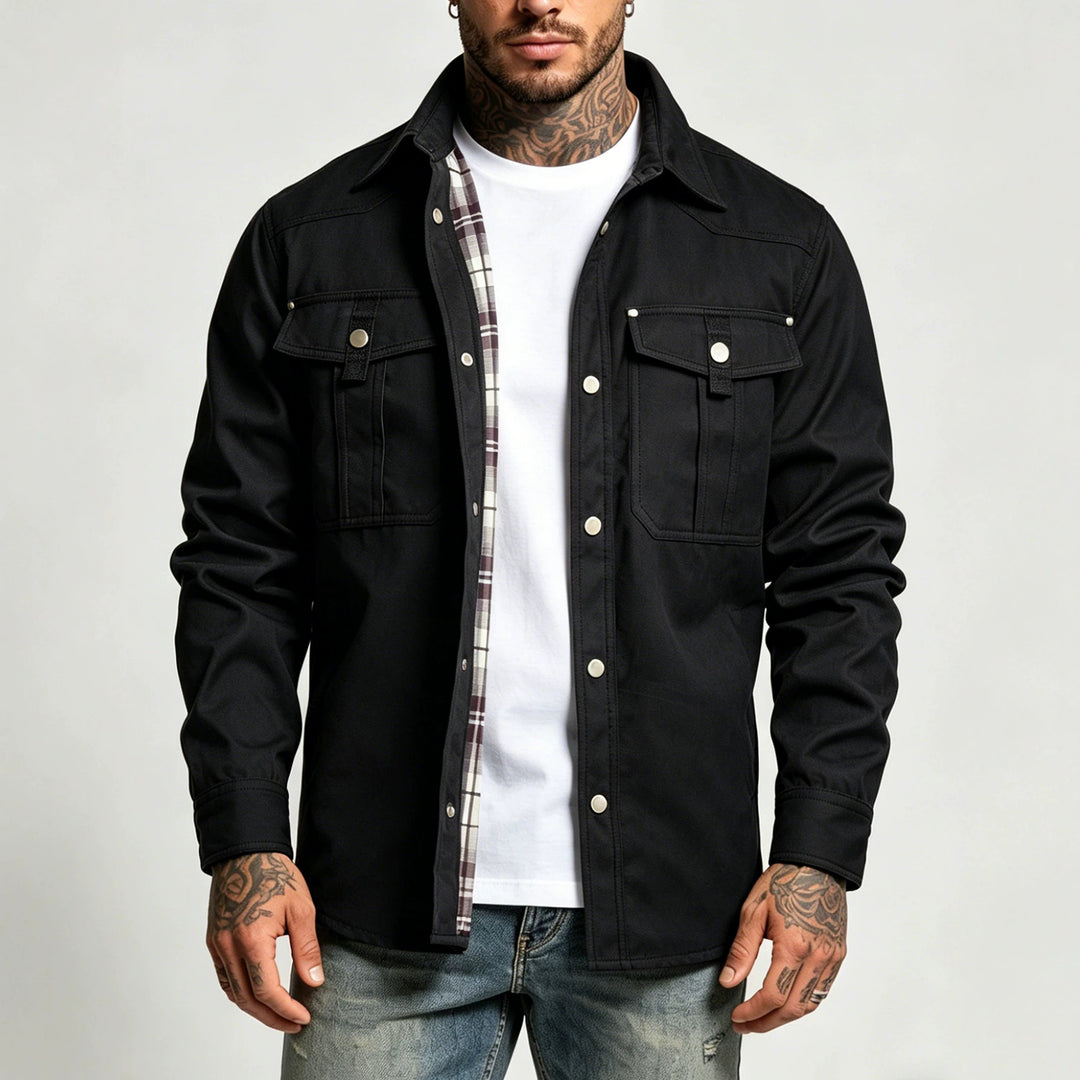 Men's Canvas Shirt Jacket Mune Fashion