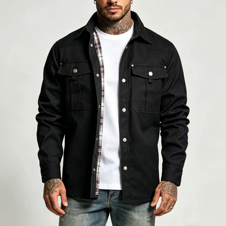 Men's Canvas Shirt Jacket Mune Fashion