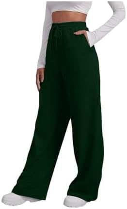 Ladies wide High-Waist Palazzo lounge pants with elastic comfort waistband, drawstring and side pockets Mune Fashion