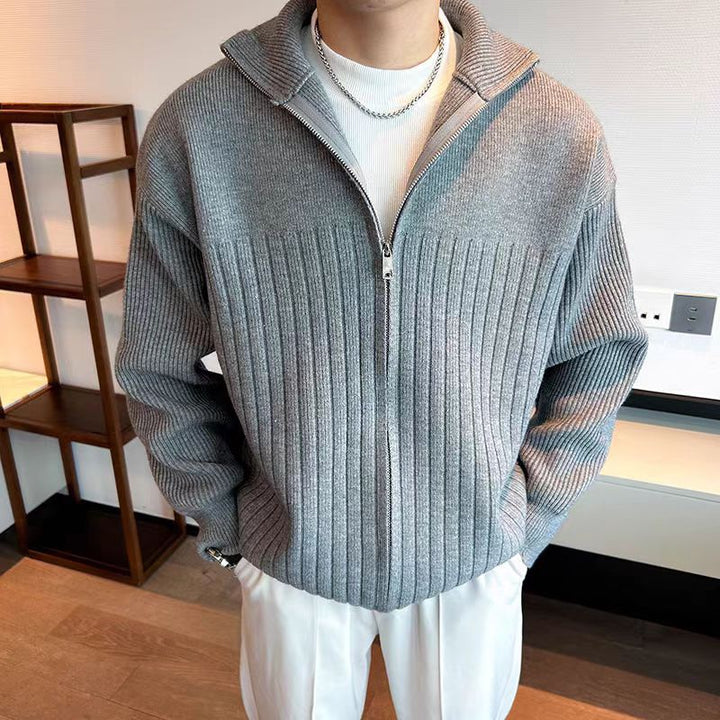 Men's Fashionable Zip-up Cardigan Mune Fashion
