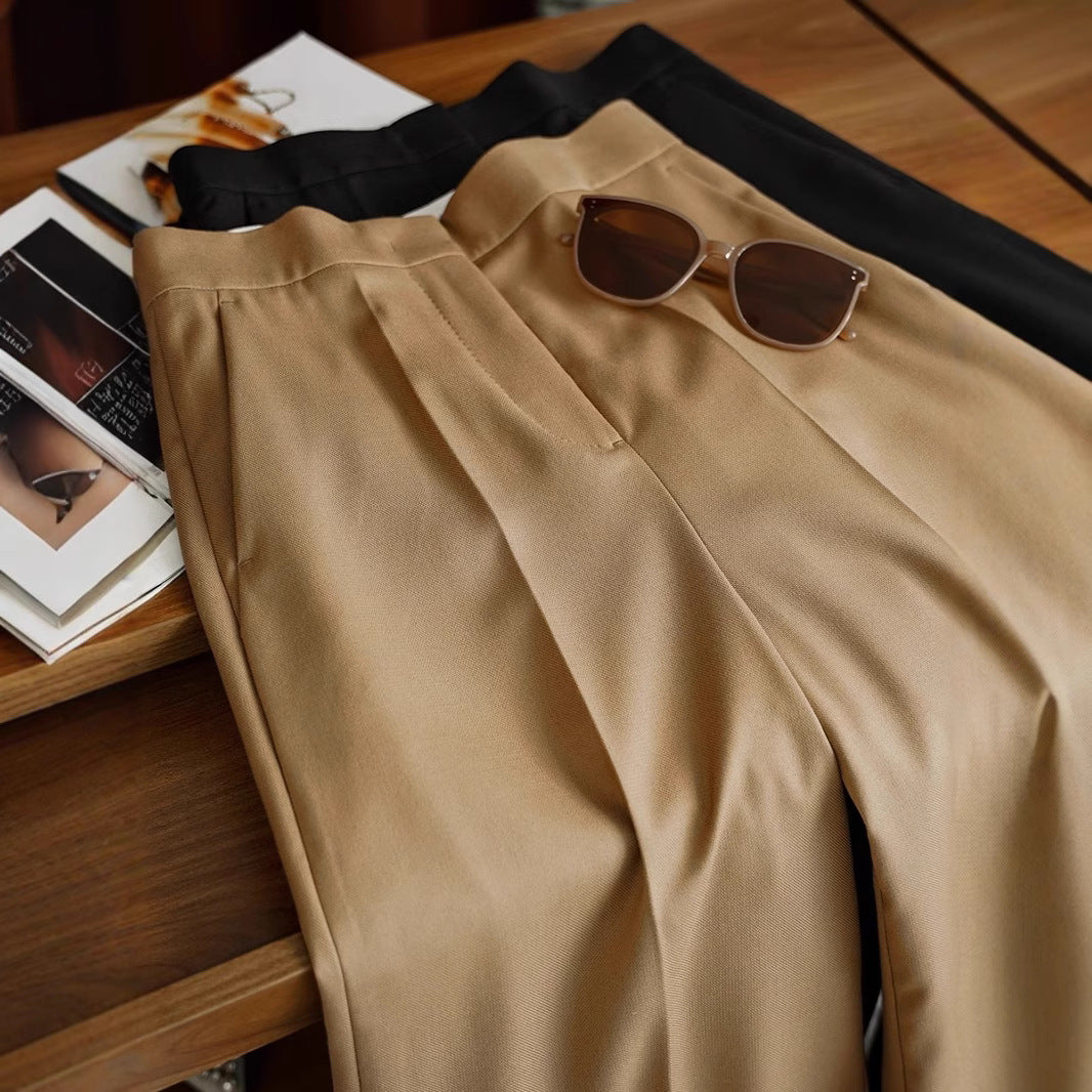 Ladies Elegant and Comfortable Wide Fabric Pants Drune