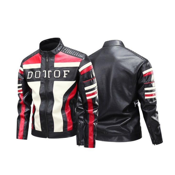 Men's Stylish Faux Leather Jacket with Practical Pockets Mune Fashion 1788321954
