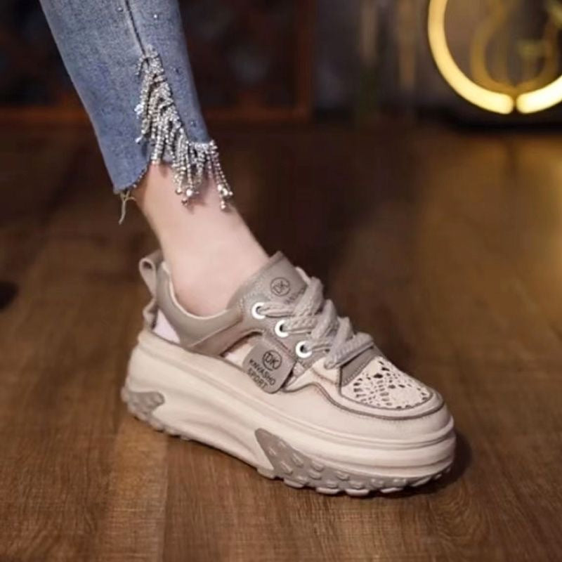 Women's High-Top Sneakers with Padded Sole and Breathable Construction Mune Fashion