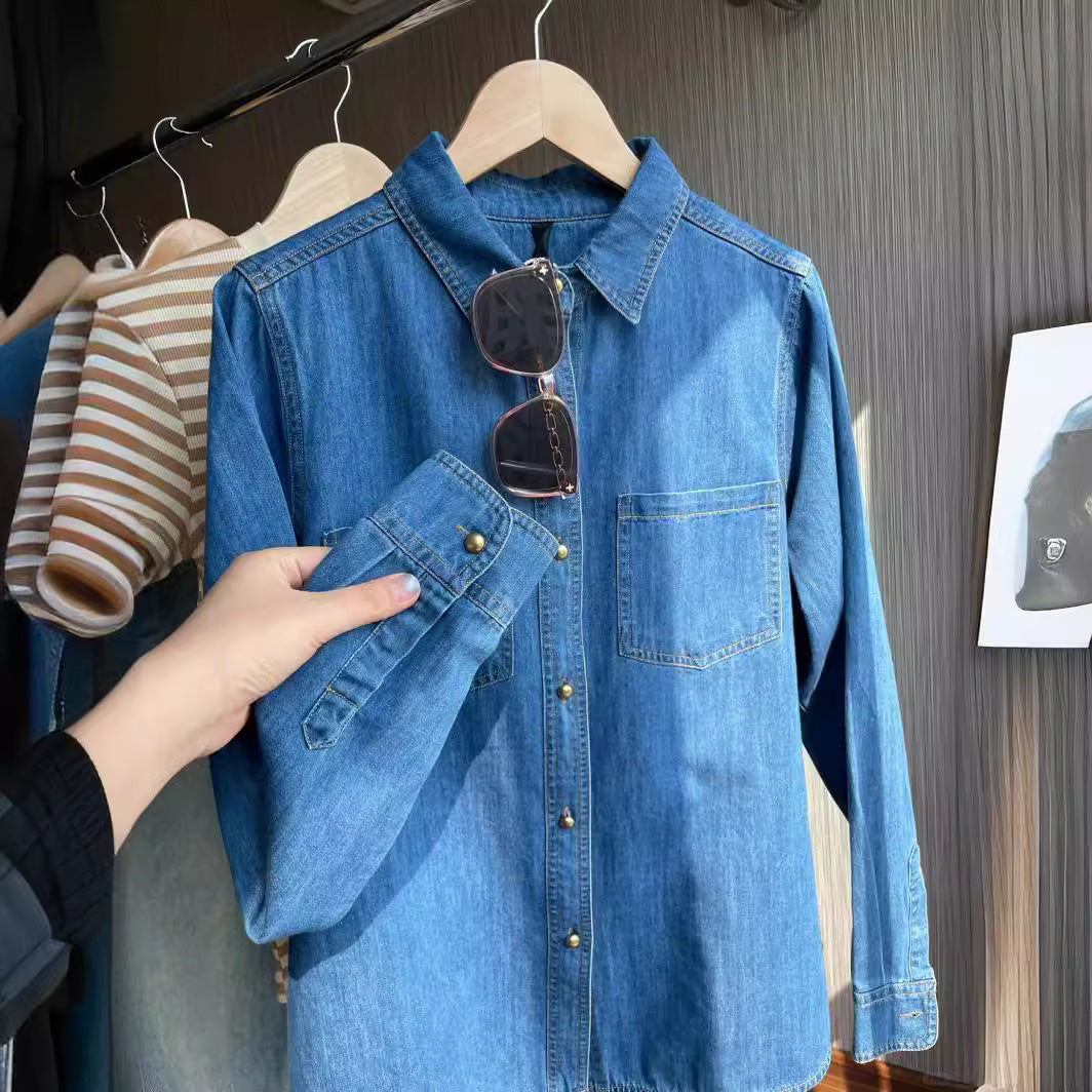 Women Denim Shirt Mune Fashion