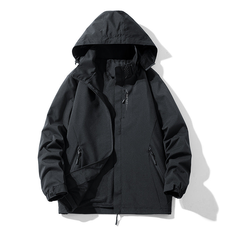 Women's waterproof outdoor jacket with breathable mesh lining, zippered pockets, and Velcro cuffs Mune Fashion