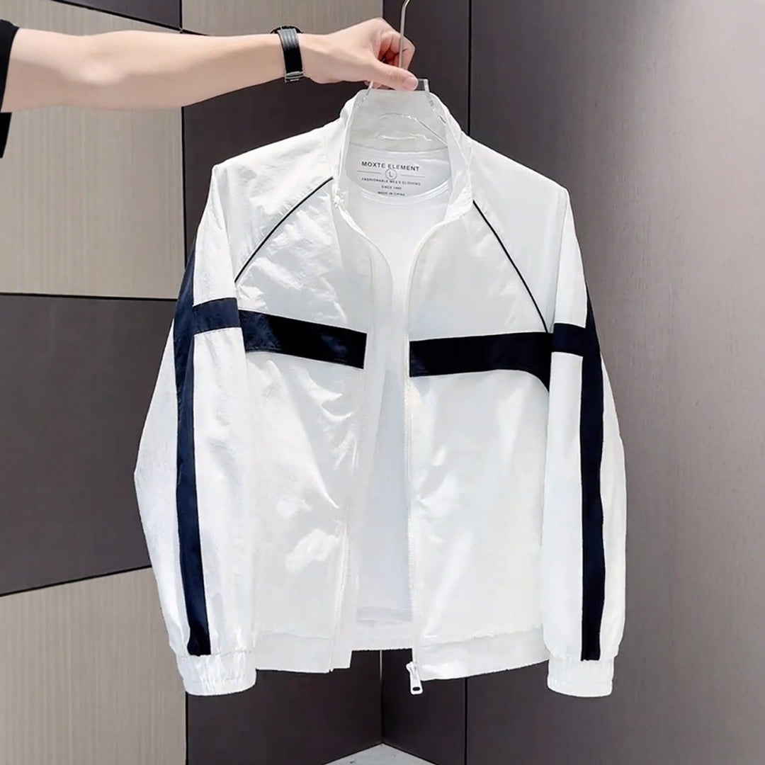 Men's Modern Sports Jacket with High Collar Mune Fashion