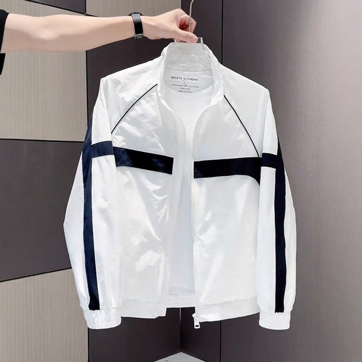 Men's Modern Sports Jacket with High Collar Mune Fashion