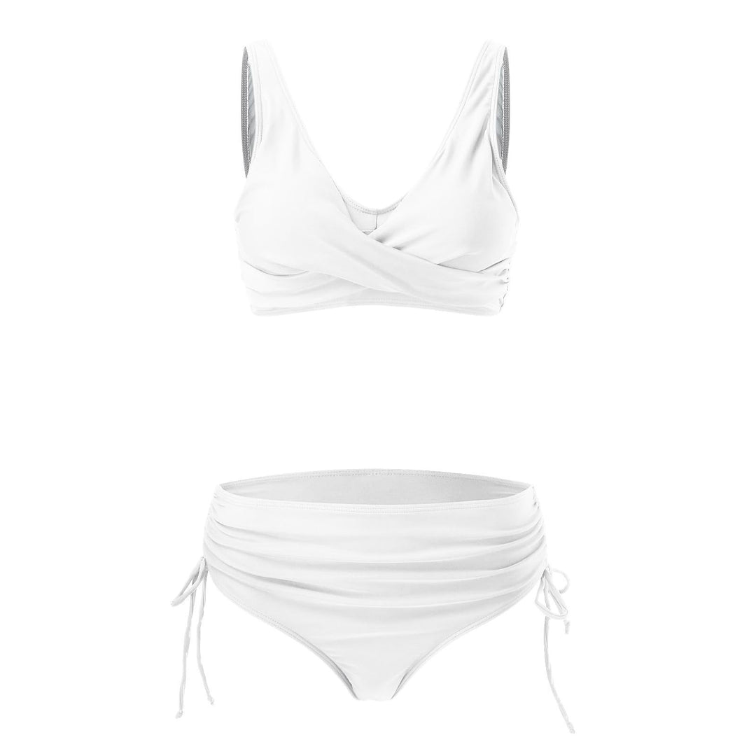 Women High Quality Wrap Bikini Set with Adjustable Bottom Mune Fashion