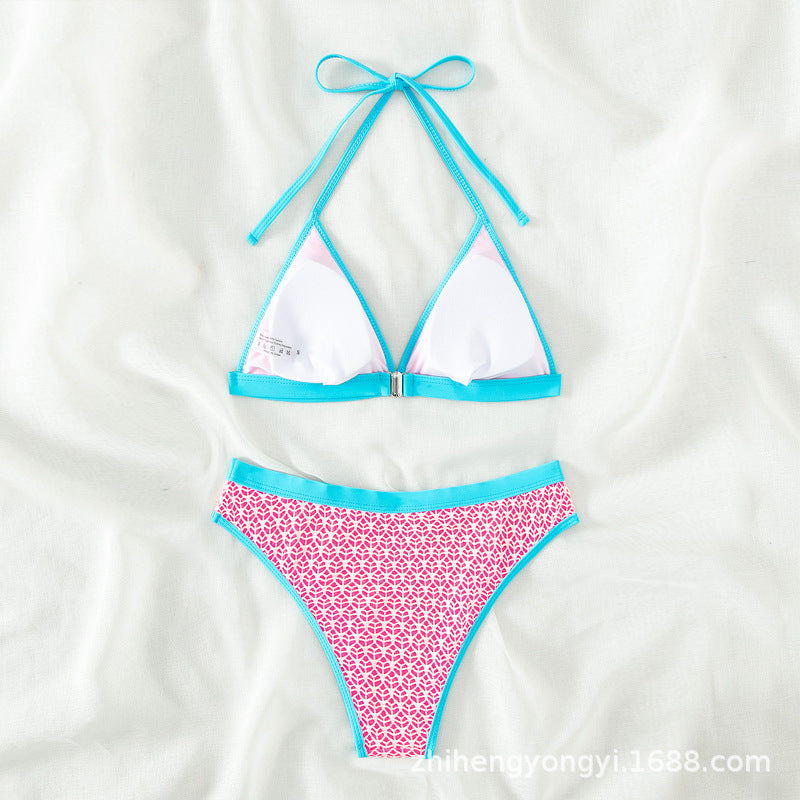 Women's Triangle Bikini with modern geometric patterns Mune Fashion