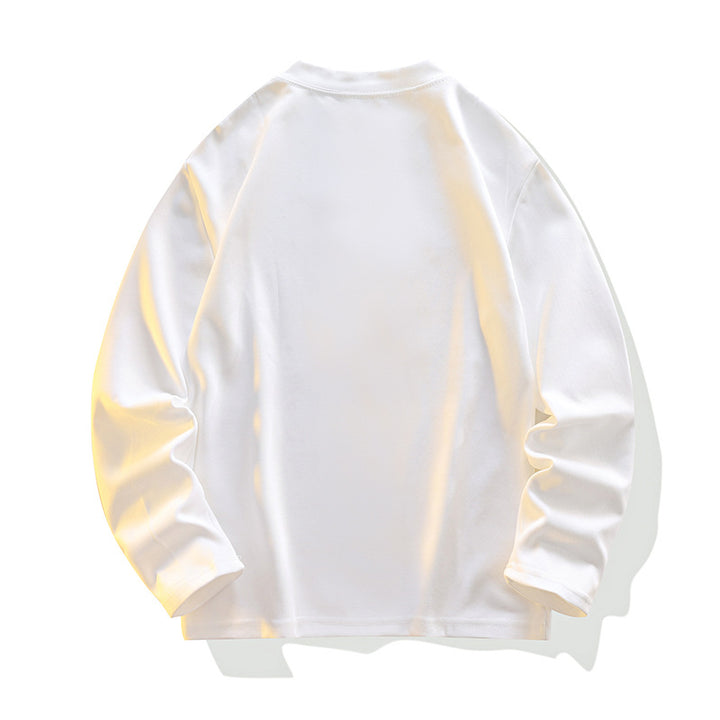 Men's Loose-Fit Long Sleeve Sweatshirt with V-Inset and Raglan Sleeves Mune Fashion