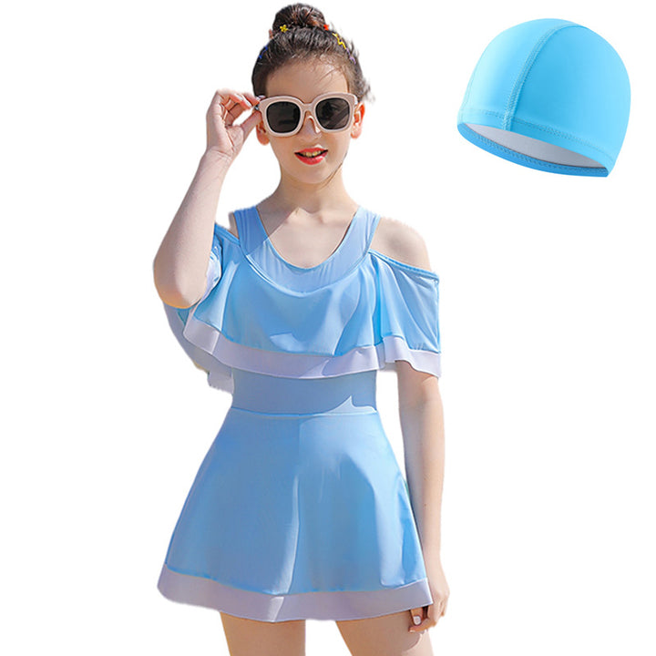 Girls swimsuit with ruffle details Mune Fashion