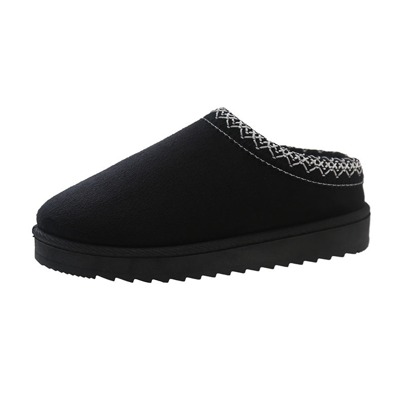 Women's Lined Slipper Mules with Teddy lining and Braided Hem Mune Fashion