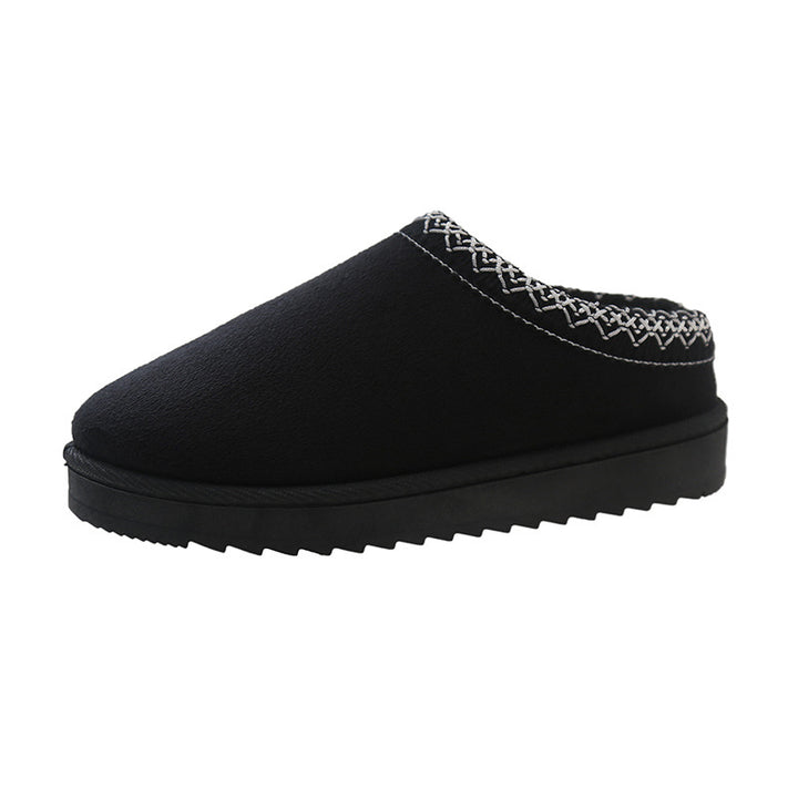 Women's Lined Slipper Mules with Teddy lining and Braided Hem Mune Fashion