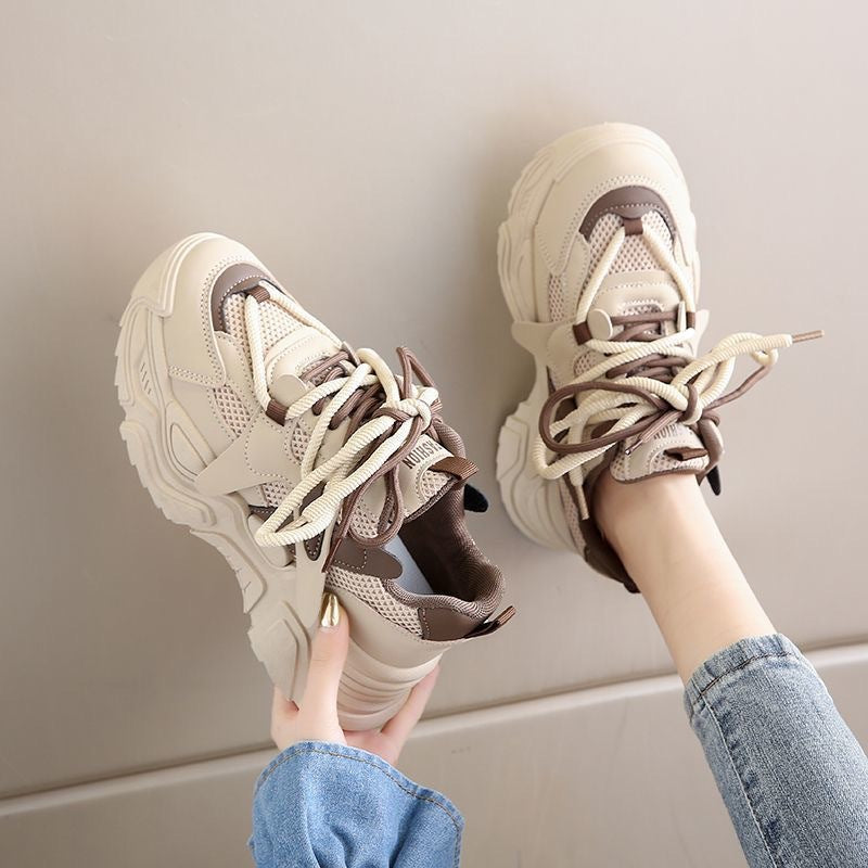 Women's Chunky Sneakers with breathable mesh upper and sturdy profile Mune Fashion