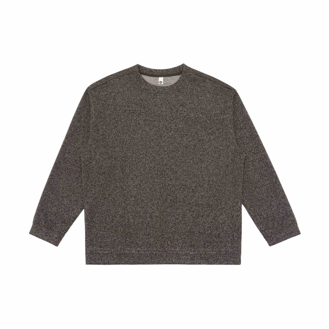 Unisex fine structure sweatshirt with round neckline and oversized silhouette Mune Fashion