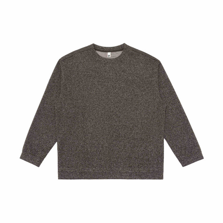 Unisex fine structure sweatshirt with round neckline and oversized silhouette Mune Fashion