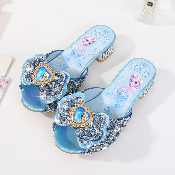 Ladies Glittering Slippers Mune Fashion