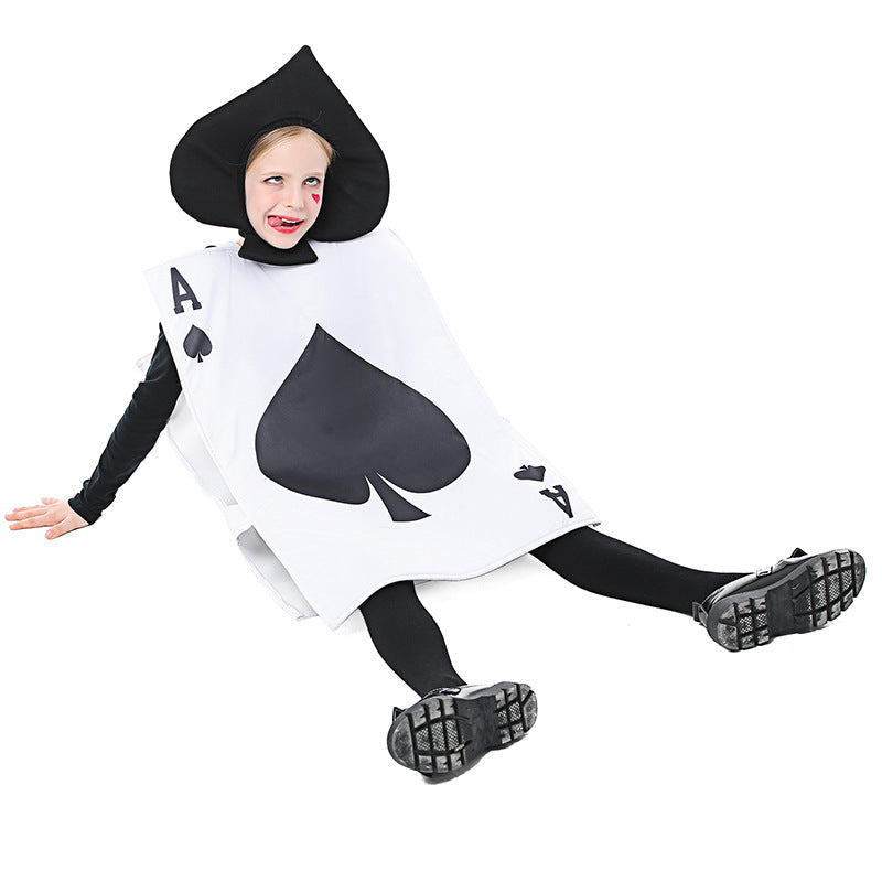 Men's playing cards costume with detailed design and shoulder straps Mune Fashion