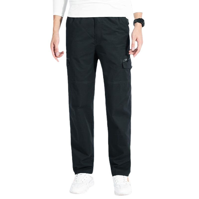 Men's cargo pants with straight leg, reinforced knee areas & patch pockets Mune Fashion