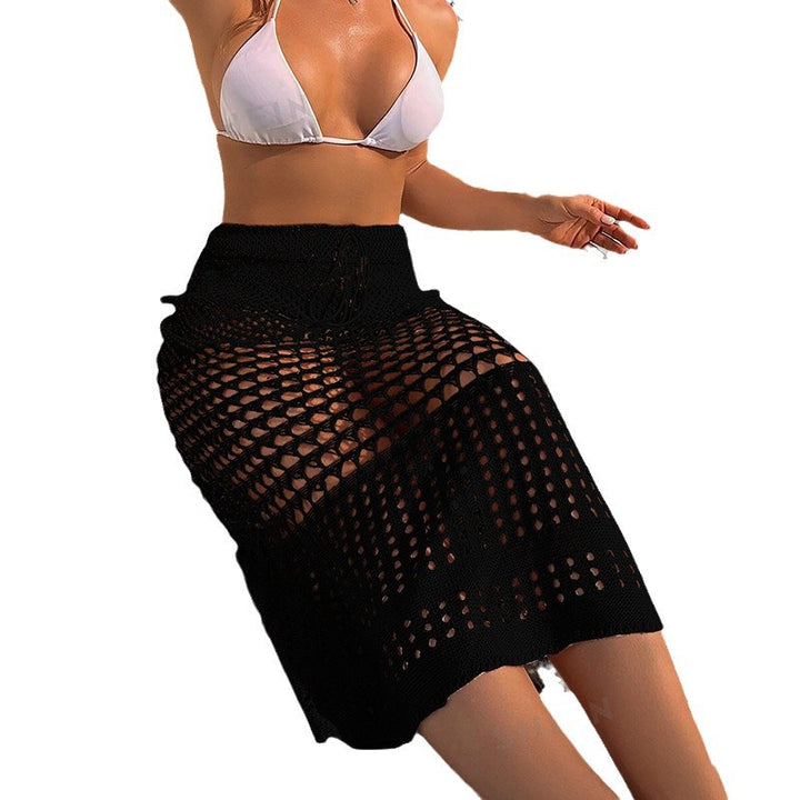 Women's scarf made of airy crochet work Mune Fashion