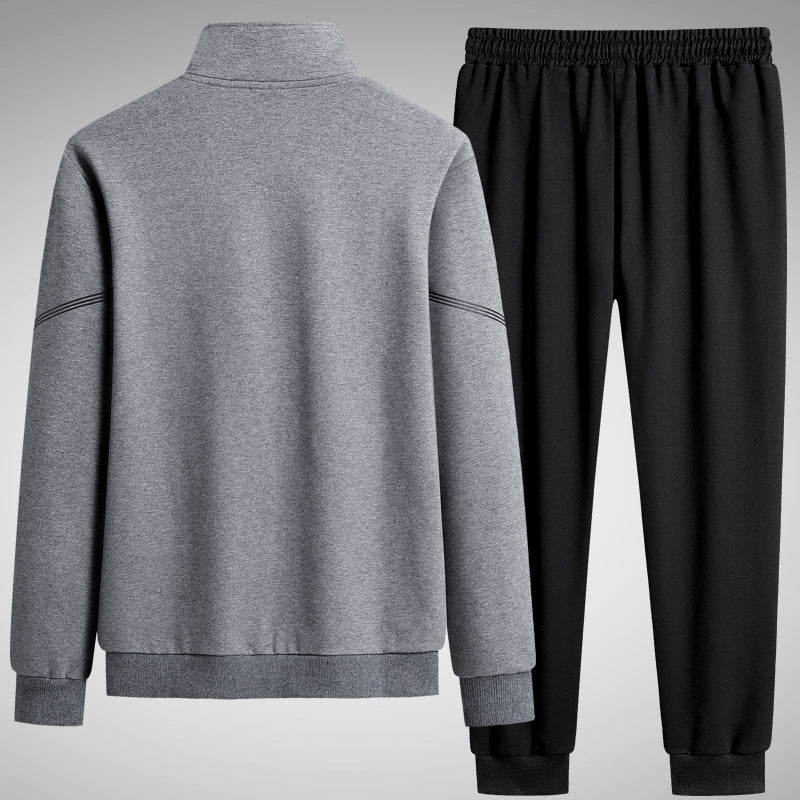 Men's  performance zip-front track jacket and tapered jogger set Mune Fashion