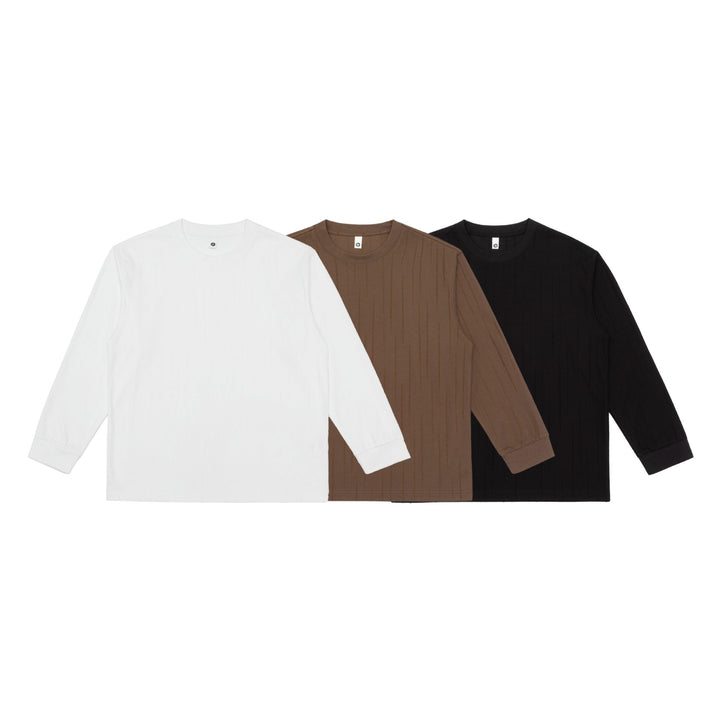 Unisex Premium long-sleeve shirt made of structured jersey with reinforced round neck Mune Fashion