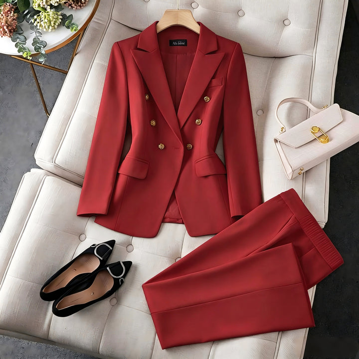 Ladies Elegant and well-fitting Fabric Trousers Mune Fashion