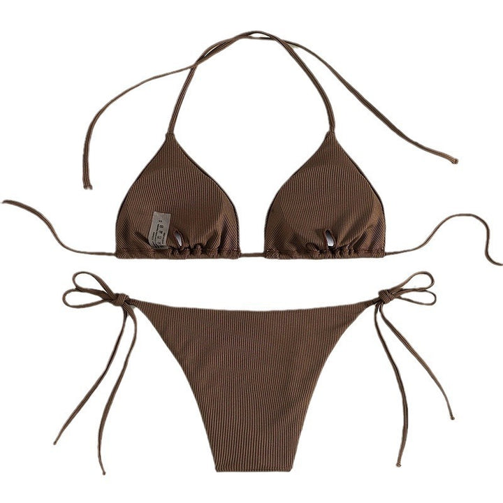 Women's Triangle Bikini with sophisticated ribbed design Mune Fashion