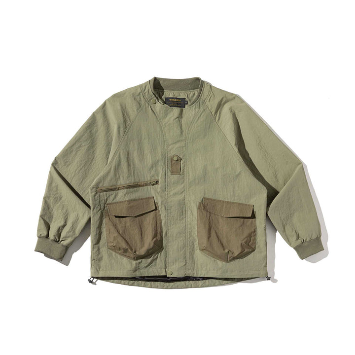 Men's technical short jacket in utility look with large flap pockets Mune Fashion