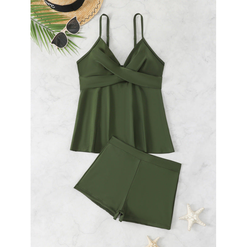 Ladies Tankini Set with magical dots and fashionable cut Mune Fashion