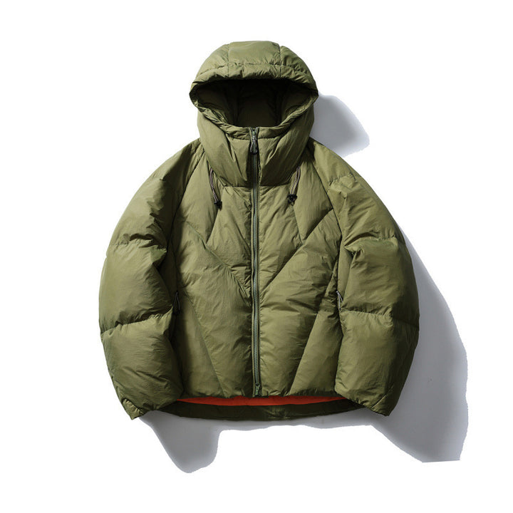 Unisex Lightweight Quilted Puffer Jacket with High Hood and Thermal Insulation Mune Fashion