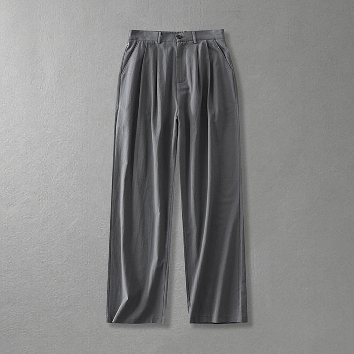 Ladies Wide Pleat Trousers with High Waist Mune Fashion