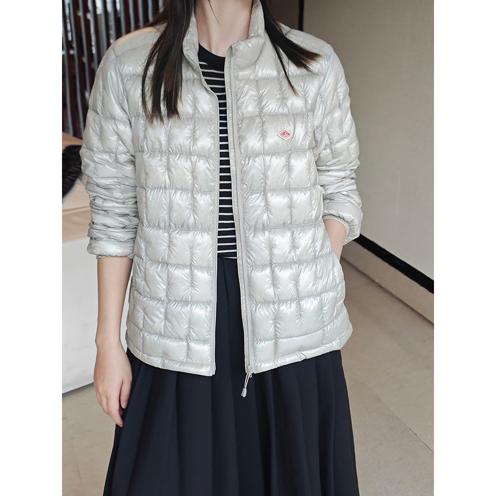 Women's Fashion Padded Jacket with Glossy Surface Mune Fashion