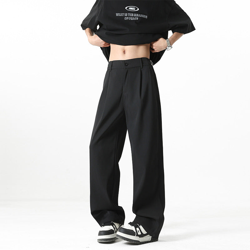 Men's Elegant and Loose Suit Trousers