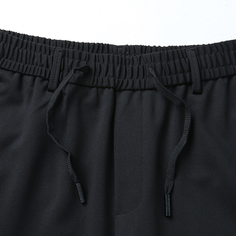Men's Casual Jogging Pants with Elastic Waistband, Drawstring, and Tapered Leg Mune Fashion