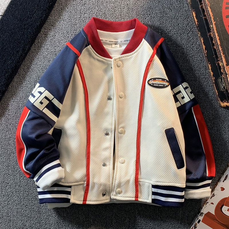 Women's casual college jacket with modern lettering and sporty accents Mune Fashion