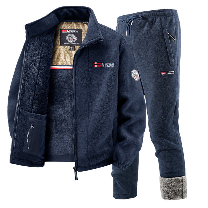Women's Fleece Jacket and Jogging Pants Set Mune Fashion