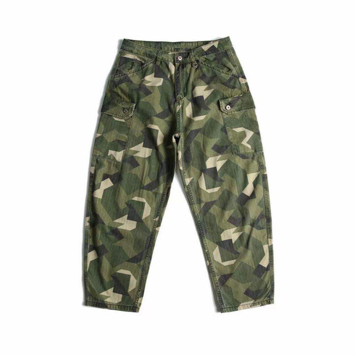 Men's Cargo Pants with Camouflage Print Mune Fashion