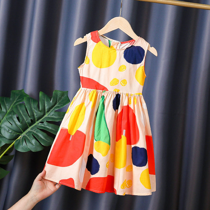Girls summer dress with colorful polka dot design Mune Fashion
