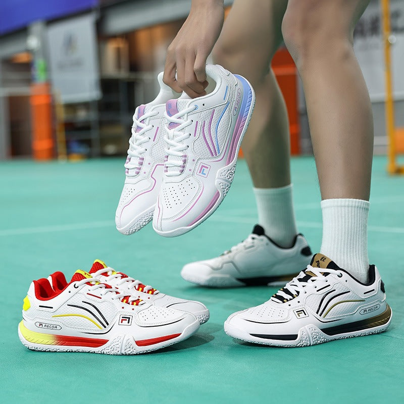 Men's Breathable Performance Tennis Shoe with Reinforced Toe Cap Mune Fashion
